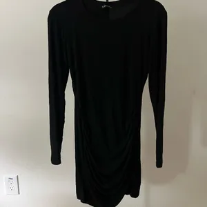 Elegant Black Long Sleeve Dress thumbnail 2