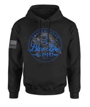 Peacemakers "Thin Blue Line" Support Hoodie - Size XXL thumbnail 1