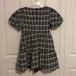 English Factory Tweed Babydoll Mini Dress Women's Size Medium Career Academia thumbnail 4