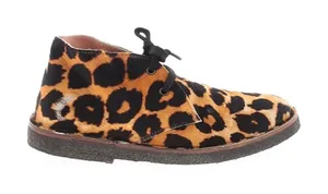 Golden Goose Leopard Pony Hair Chukka Boots‎ Womens 38 Lace Up Italy Distressed thumbnail 1