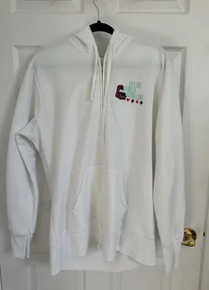 Disney Parks Epcot Alice in Wonderland Cheshire Cat Hoodie XXL We're All Mad EUC thumbnail 1