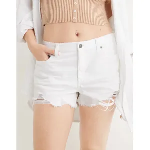 Aerie Daydream Distressed Comfy Denim Jean Shorts cutoffs White plus XXL 20 thumbnail 2