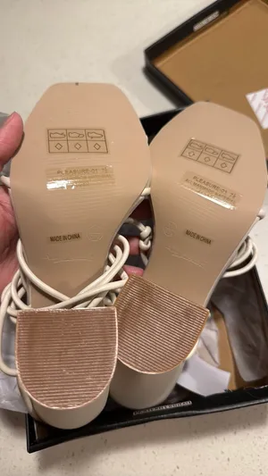 VICI Strappy Ivory Heels  thumbnail 2