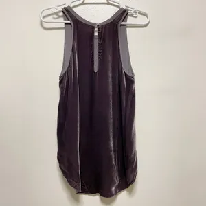 Wilfred Sevres Lilac Silk Crushed Velvet Sleeveless Top thumbnail 5
