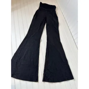 Aerie Offline Black Fold-over Leggings Performance Gym Athleisure Extra Small thumbnail 2