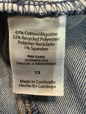 sofia by sofia vergara Dark Blue Wide Leg Cargo Jeans with Tie Belt thumbnail 9