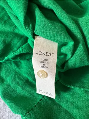 The GREAT Ruffle Green Cover-Up Dress -size small thumbnail 11