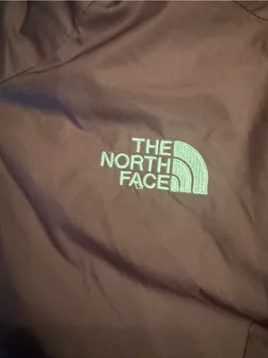 The North Face Reversible Hooded Puffer Jacket NWOT Gray Teal - P2P 20" thumbnail 3