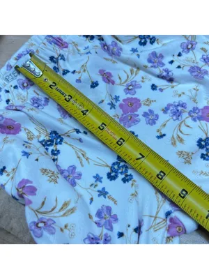 P.J. Salvage Floral Pajama Set Long Sleeve Top Pants with Hearts Size Small thumbnail 10