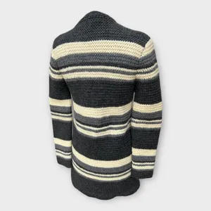 Hand Knit Chunky Cardigan Duster Women's Sz Small Lagenlook Cottagecore Hygge thumbnail 6