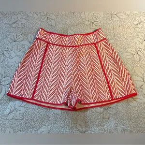 NWT Lovers + Friends Bizzy High Waist Wide Leg Embroidered Chevron Shorts~ L💛 thumbnail 10
