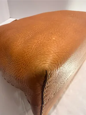Vintage Fendi Selleria Pebbled Leather Satchel – Cognac Brown thumbnail 10