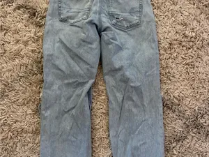 American Eagle Strigid Jeans Women's Size 00 blue distressed thumbnail 8