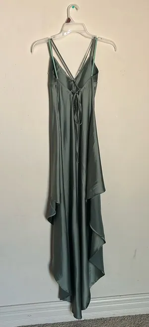 Windsor Sage Green High-Low Dress Wedding Guest Dress thumbnail 2
