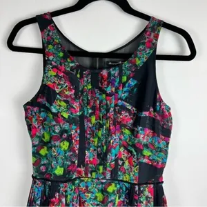 Broadway & Broome Silk Floral Pleated Mini Dress Size 0 thumbnail 14