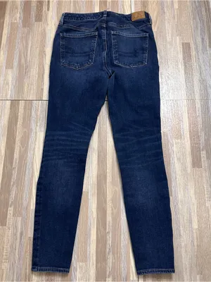 American Eagle Outfitters Dark Blue Skinny Jeans Women’s Size 6 thumbnail 11