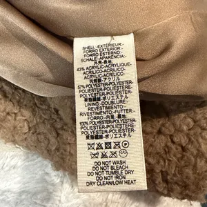 Free People- So Soft Cozy Peacoat Oversized Sherpa Jacket Pockets Buttons Size M thumbnail 9