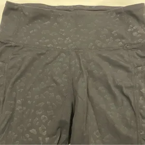 Black Animal Print Women's Biker Shorts‎ size Medium thumbnail 4