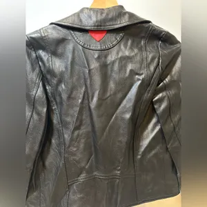Classic Black faux Leather Jacket thumbnail 9