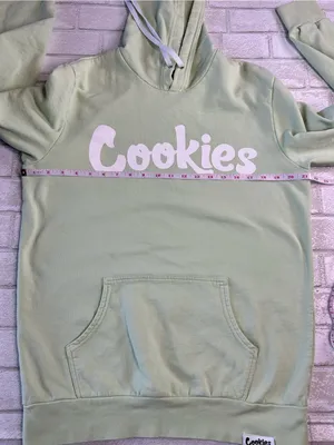 Cookies Mint Green Hoodie Size Medium Streetwear thumbnail 5