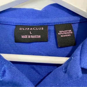Polo Ultra Club Women’s Button Short Sleeve University Blue Size Large NWT thumbnail 7