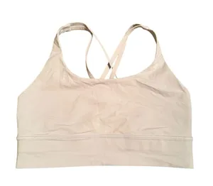 Lululemon Women’s Size 10 Longline Energy Bra Light Pale Purple Strappy Gym Yoga thumbnail 2