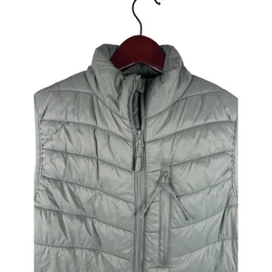 Eddie Bauer Puffer Vest Small‎ EB001794 Sage Green Quilted Zip Up Outdoor Hiking thumbnail 2