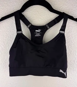 Puma Black Seamless Racerback Sports Bra Size S Low Impact Workout Fitness‎ thumbnail 1