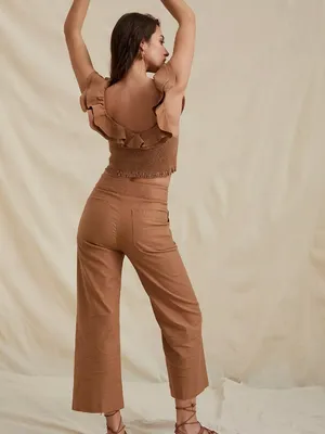 Anthropologie Maeve Colette Wide-Leg Cropped Pants thumbnail 4