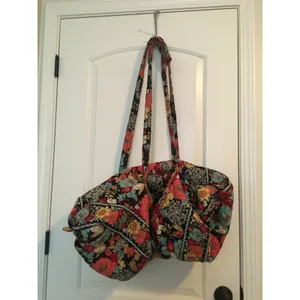Vera Bradley Floral Print Large Duffle Iconic Bag Multicolor thumbnail 4