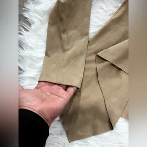 Zara Tan Long Sleeve Blazer Size XS thumbnail 4