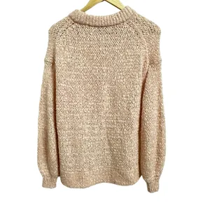 Madewell Baez Pullover Sweater pink white knot size‎ Xs #AC793 $98 thumbnail 5