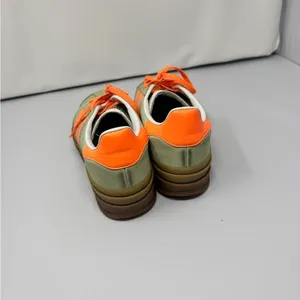 Adidas Originals GAZELLE BOLD IH7495 Sneakers Green Orange Women’s 7.5 thumbnail 3