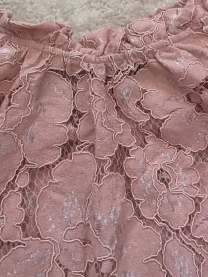 Wayf Emma Puff Sleeve Women’s Blush Size Medium Floral Lace with Cami thumbnail 3
