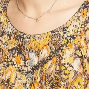 Free People Boho Floral Cool Meadow Printed Top in Midnight Combo Medium NEW thumbnail 13