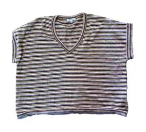 Madewell Striped Paulson Sweater Womens‎ Medium Boxy thumbnail 1