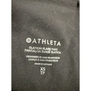 Athleta Elation‎ Flare Pant Womens XS Black High Rise Yoga Leggings 31 Inseam thumbnail 5