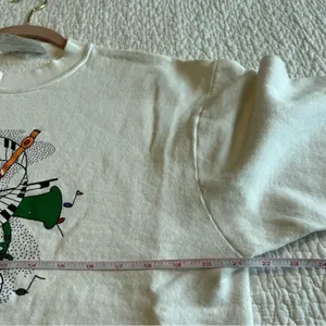 American Vintage ✨ Vintage Wendelline White Music Crewneck Sweatshirt Large‎ thumbnail 9