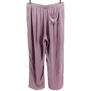 Soft Surroundings Lavender Satin Pocket Drawstring Pants Career Comfort Chic L thumbnail 4