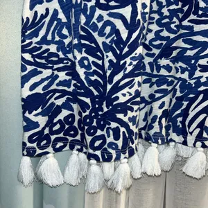Lilly Pulitzer Size L V Neckline Fringed Tank thumbnail 3