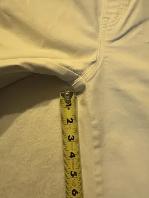 Spanx Seamed Front Wide Leg S Hi Rise White, Size XS No Zipper No Front Pockets thumbnail 13