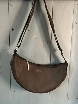 Lancôme Crescent Shoulder Bag in Black Silver thumbnail 1
