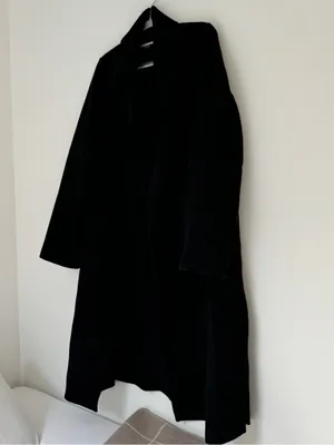 Zara Black Wool Collared Coat thumbnail 2