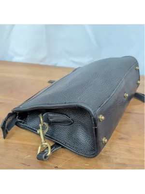 Vintage Dooney & Bourke Black on Black AWL Shoulder Bag thumbnail 4