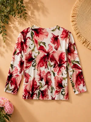 Beautiful floral 3/4 sleeve Cardigan thumbnail 4