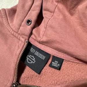 Harley Davidson Women's SZ 2XL Light Pink Hooded Zippered Sweater Embroidered thumbnail 15