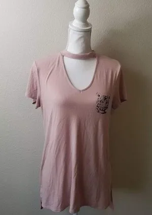 Go Wild / M / Blush Pink Tiger Tee Size M thumbnail 1