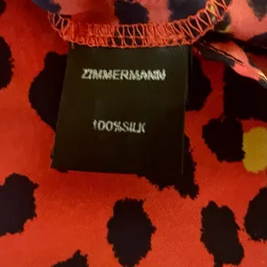 Zimmermann Wanderlust Dip Flare Red Leopard Print Silk Dress Sz 0 Retail $350 thumbnail 8