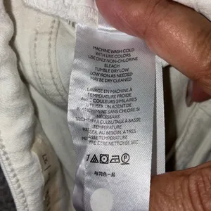 Pilcro & the Letterpress Anthropologie Jeans Womens 27‎ Cream High Rise Slim thumbnail 13
