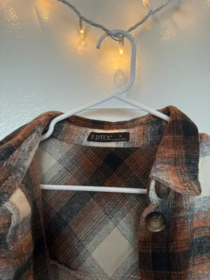 Plaid Flannel Shacket thumbnail 2